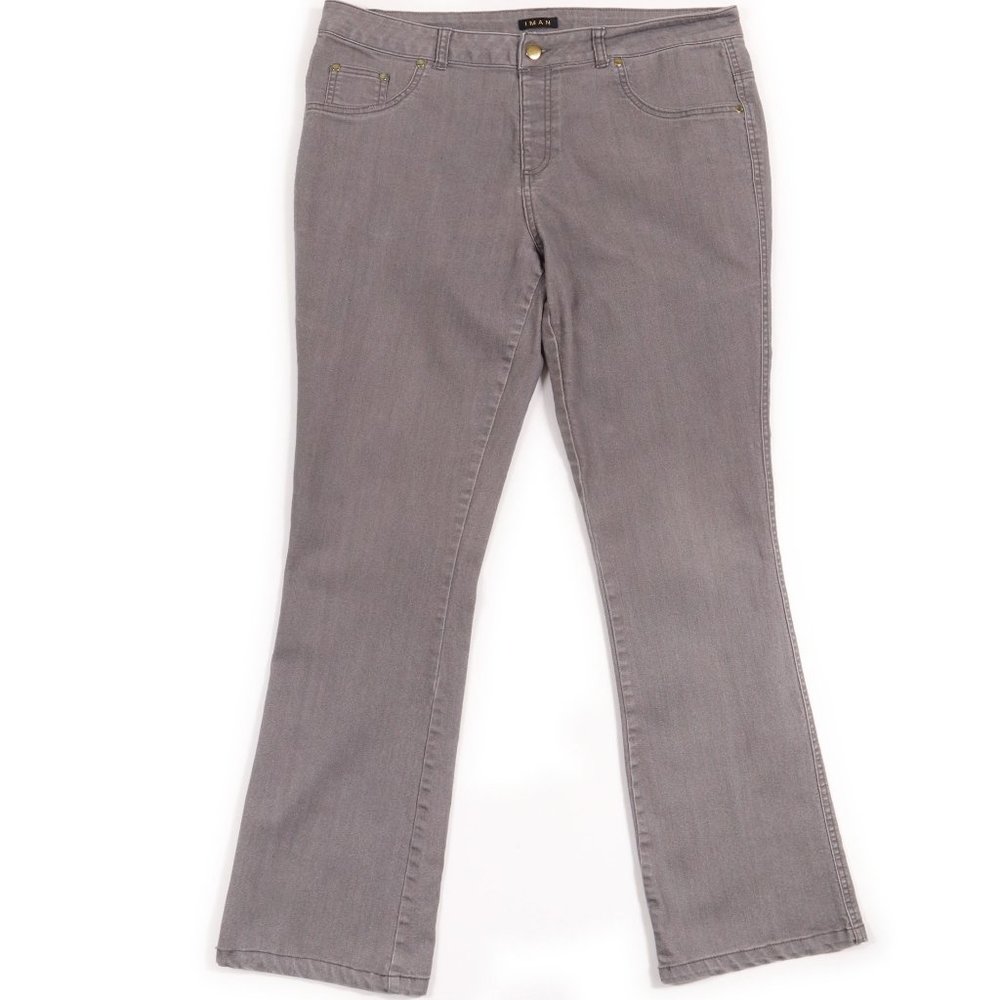 Iman Bootcut Jeans	Gray	Size	 L